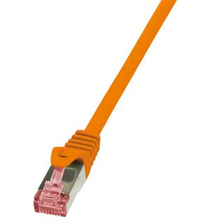 LOGILINK CQ2018S S/FTP Patchkabel Kat.6 PrimeLine orange -   0,25m