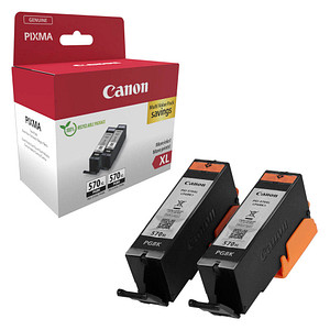 Canon PGI-570 XL PGBK Twinpack  schwarz Druckerpatronen, 2er-Set