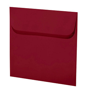 artoz Briefumschläge Mosaic quadratisch ohne Fenster weinrot nassklebend 20 St.