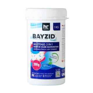 Bayzid® Multitabs 200g 5in1 | 1 kg Dose Chlortabletten für Pools+++ BIOZIDPRODUKTE VORSICHTIG VERWENDEN. VOR GEBRAUCH STETS ETIKETT UND PRODUKTINFORMATIONEN LESEN +++