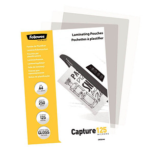 250 Fellowes Laminierfolien glänzend für A4