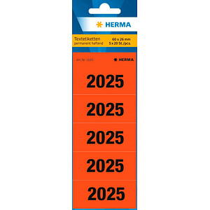 100 HERMA Inhaltsschilder 2025 rot