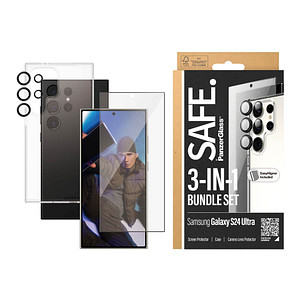 SAFE. by PanzerGlass™ 3-in-1 Bundle Schutz-Set für Samsung Galaxy S24 Ultra