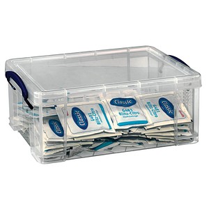 Really Useful Box Aufbewahrungsbox 9 Liter, transparent klar