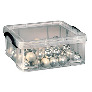Really Useful Box Aufbewahrungsbox 18 Liter,transparent klar