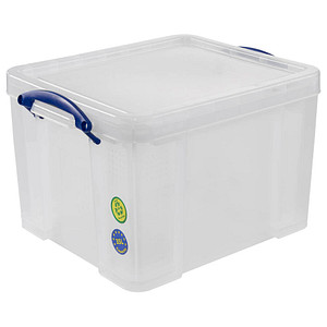 Really Useful Box Aufbewahrungsbox 35 Liter, transparent