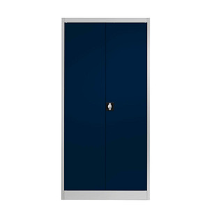 mauser Stahlschrank entero BF5 - 7035/5003 lichtgrau, saphirblau 95,0 x 50,0 x 195,0 cm