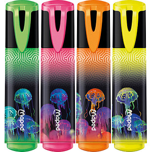 Maped Textmarker DEEPSEA PARADISE, Keilspitze, 4er Etui