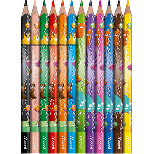Maped Dreikant-Buntstift JUNGLE fever JUMBO, 12er Kartonetui