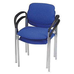 2 Nowy Styl Besucherstühle Styl blau Stoff