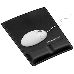Fellowes Mousepad mit Handgelenkauflage schwarz