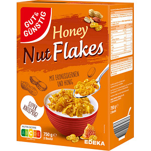 GUT&GÜNSTIG Honey Nut Flakes Cerealien 750,0 g