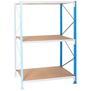 Manorga Anbau-Weitspannregal EPSIVOL ZR2020103NF4S blau, braun 200,0 x 100,0 x 200,0 cm