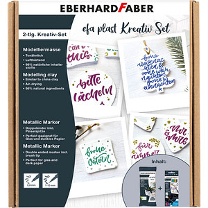 EBERHARD FABER Modelliermasse Plast Kreativ Set mehrfarbig