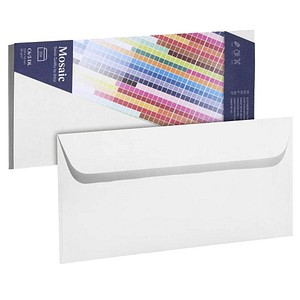 artoz Briefumschläge Mosaic DIN lang ohne Fenster weiß 20 St.