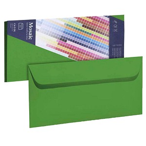 artoz Briefumschläge Mosaic DIN lang ohne Fenster grün 20 St.