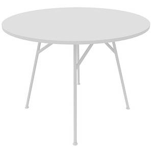 Quadrifoglio Cove Beistelltisch Holz weiß 100,0 x 100,0 x 75,0 cm