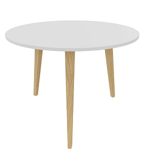 Quadrifoglio Cove Beistelltisch Holz weiß 100,0 x 100,0 x 75,0 cm