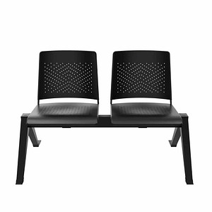 BISLEY 2-Sitzer Traversenbank schwarz Kunststoff