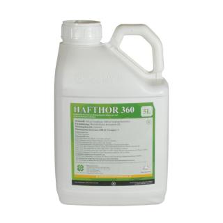 HAFTHOR 360 | 5 Liter +++ BIOZIDPRODUKTE VORSICHTIG VERWENDEN. VOR GEBRAUCH STETS ETIKETT UND PRODUKTINFORMATIONEN LESEN ++ Abgabe nur mit Vorlage SACHKUNDENACHWEIS PFLANZENSCHUTZ und PERSONALAUSWEIS! (Kopie erforderlich) Verwendung auf Gehwegen, Parkplätzen, befestigten Plätzen nur mit behördlicher Ausnahmegenehmigung. +++