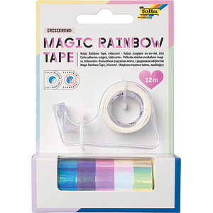 folia Deko-Klebefilm Magic Rainbow Tape inkl. Abroller