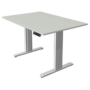 kerkmann Sitz-Steh-Schreibtisch Move 3, (B)1.200 mm, grau