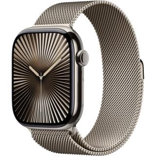 APPLE Watch Series 10 GPS + Cellular 46mm Natural Titanium Case with Natural Mi