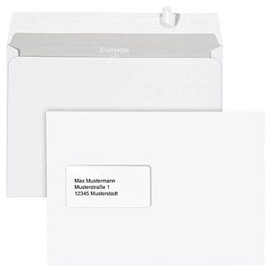 MAILmedia Briefumschläge Envirelope® DIN C5 mit Fenster recycling-weiß haftklebend 500 St.