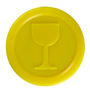 WOLF & APPENZELLER Wertchips Getränke gelb 100 St.