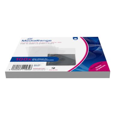 MEDIARANGE CD Hüllen MediaRange 100pcs Folinetaschen 10.4mm transparent