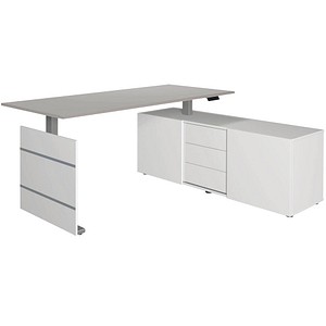kerkmann Komplett-Arbeitsplatz Move 3, lichtgrau