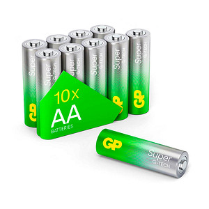 10 GP Batterien SUPER Mignon AA 1,5 V
