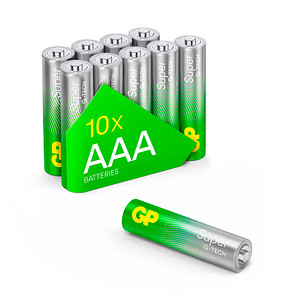 10 GP Batterien SUPER Micro AAA 1,5 V