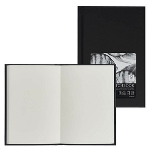 Oxford Skizzenbuch Hardcover, DIN A6, 96 Blatt, schwarz