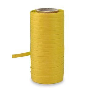 PRÄSENT Geschenkband COTTONFIELD matt gelb 5,0 mm x 100,0 m