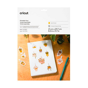 cricut™ bedruckbare Aufkleberfolie für Schneideplotter gold 21,0 x 29,7 cm,  10 St.