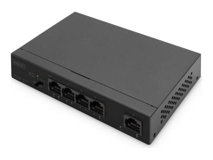 DIGITUS Gigabit Ethernet PoE Switch 4-Port + 1 Port Uplink