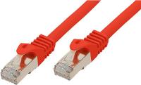 SCONN TP-Patchkabel S/FTP PIMF Rohkabel Cat.7 rot 30,0m