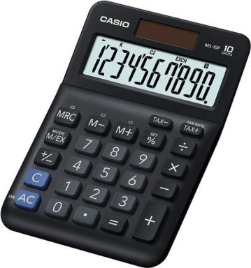 CASIO MS-10F Tischrechner schwarz