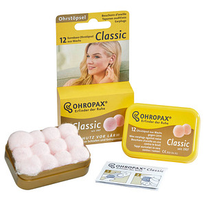 OHROPAX® Classic Ohrstöpsel 22 dB Wachs, 12 St.