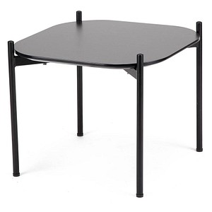 PAPERFLOW Beistelltisch MEET, (B)500 x (T)500 mm, schwarz