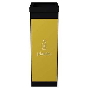 PAPERFLOW Wertstoffsammelbox für Kunststoff, schwarz