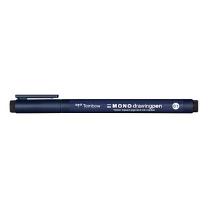 Tombow Fineliner MONO drawing pen, schwarz, Strichstärke 01