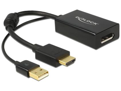  Displayport St/Bu +USB Strom 4K