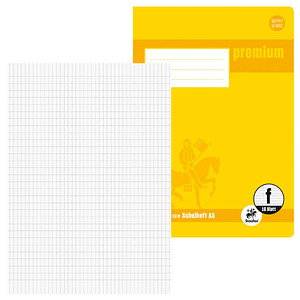 Staufen® Schulheft Premium Lineatur 8f rautiert DIN A5 ohne Rand, 16 Blatt
