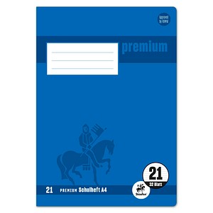 Staufen® Doppelheft Premium Lineatur 21 liniert DIN A4 ohne Rand, 32 Blatt