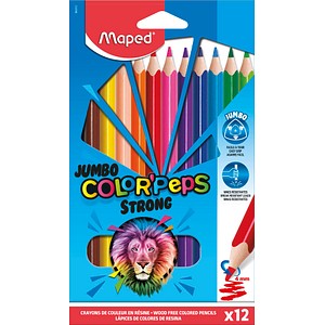 Maped Dreikant-Buntstift JUMBO COLOR'PEPS STRONG, 12er Etui