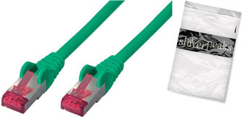 shiverpeaks Patchkabel S/FTP Cat.6aPIMF grün 1m