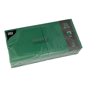 PAPSTAR Lunch-Servietten, 320 x 320 mm, 3-lagig, dunkelgrün