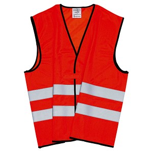 unisex Warnweste neonorange Einheitsgröße